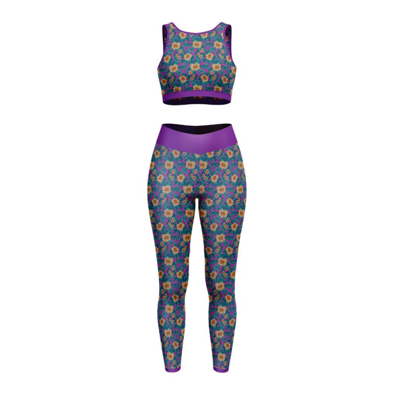 UV-schützendes Lycra JULISSA Blau / Rosa